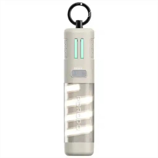 پاوربانک ظرفیت 5000 میلی آمپری همراه با چراغ قوه پرودو Porodo PowerBeam 5000mAh Power Bank — تصویر ۴
