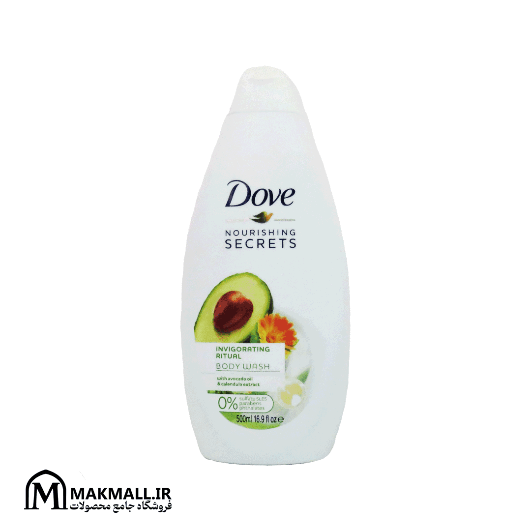 شامپو بدن داو حاوی آووکادو و گل همیشهبهار | Dove Nourishing Secrets Invigorating Ritual — تصویر ۲