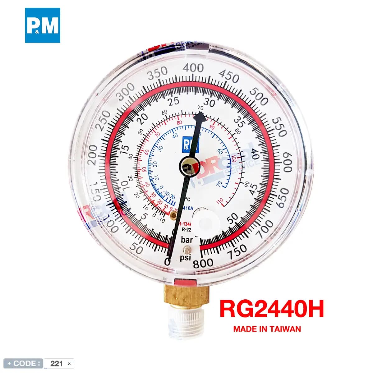 ساعت گیج فشار بالا PM مدل RG2440H