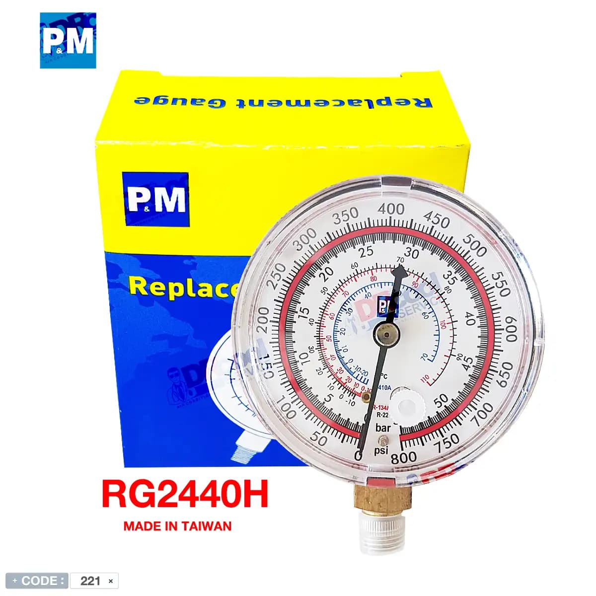 ساعت گیج فشار بالا PM مدل RG2440H — تصویر ۲
