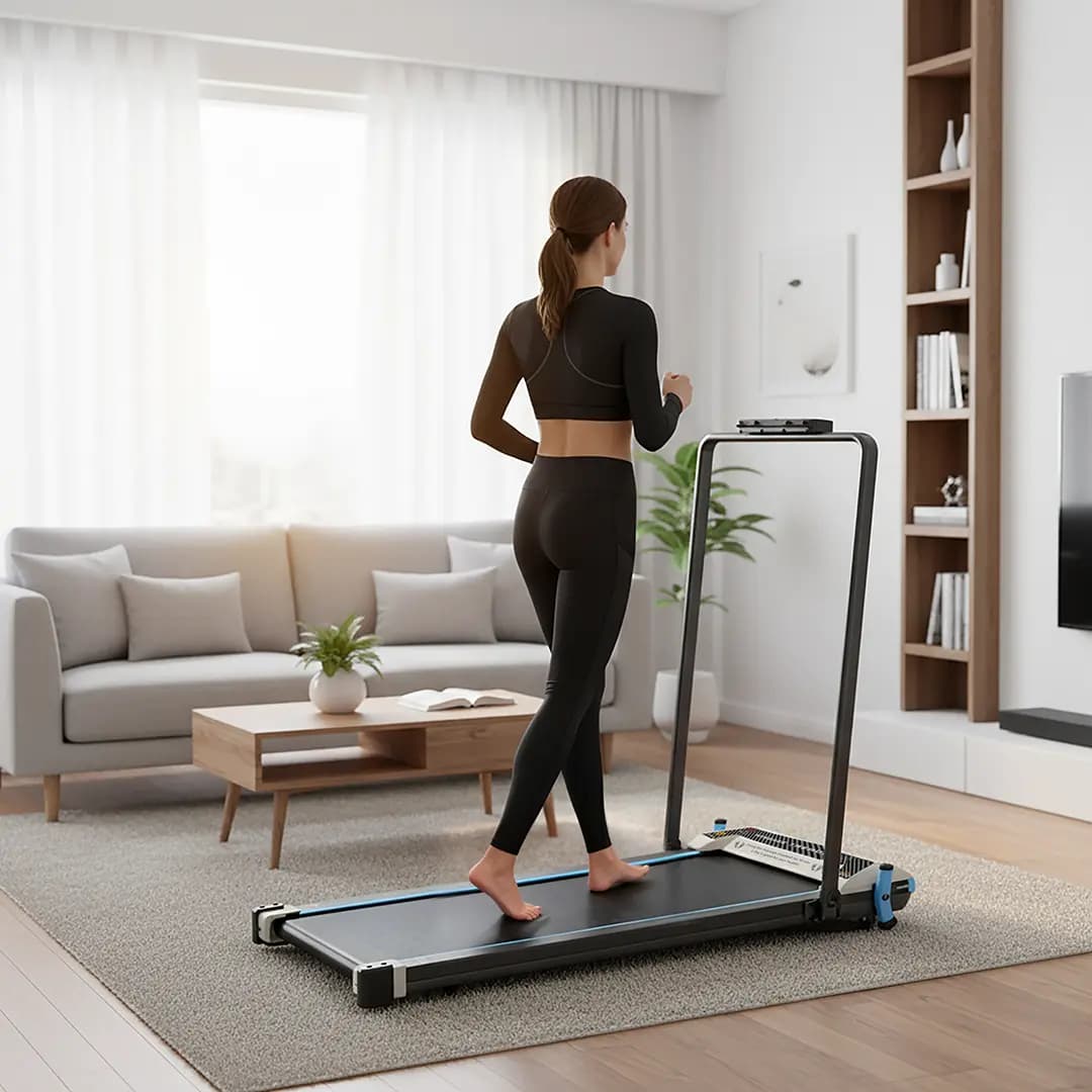 تردمیل تاشو 2 در 1 همراه با پد ماساژ پاورولوژی Powerology 2-In-1 Foldable Treadmill With Massage Pad — تصویر ۸