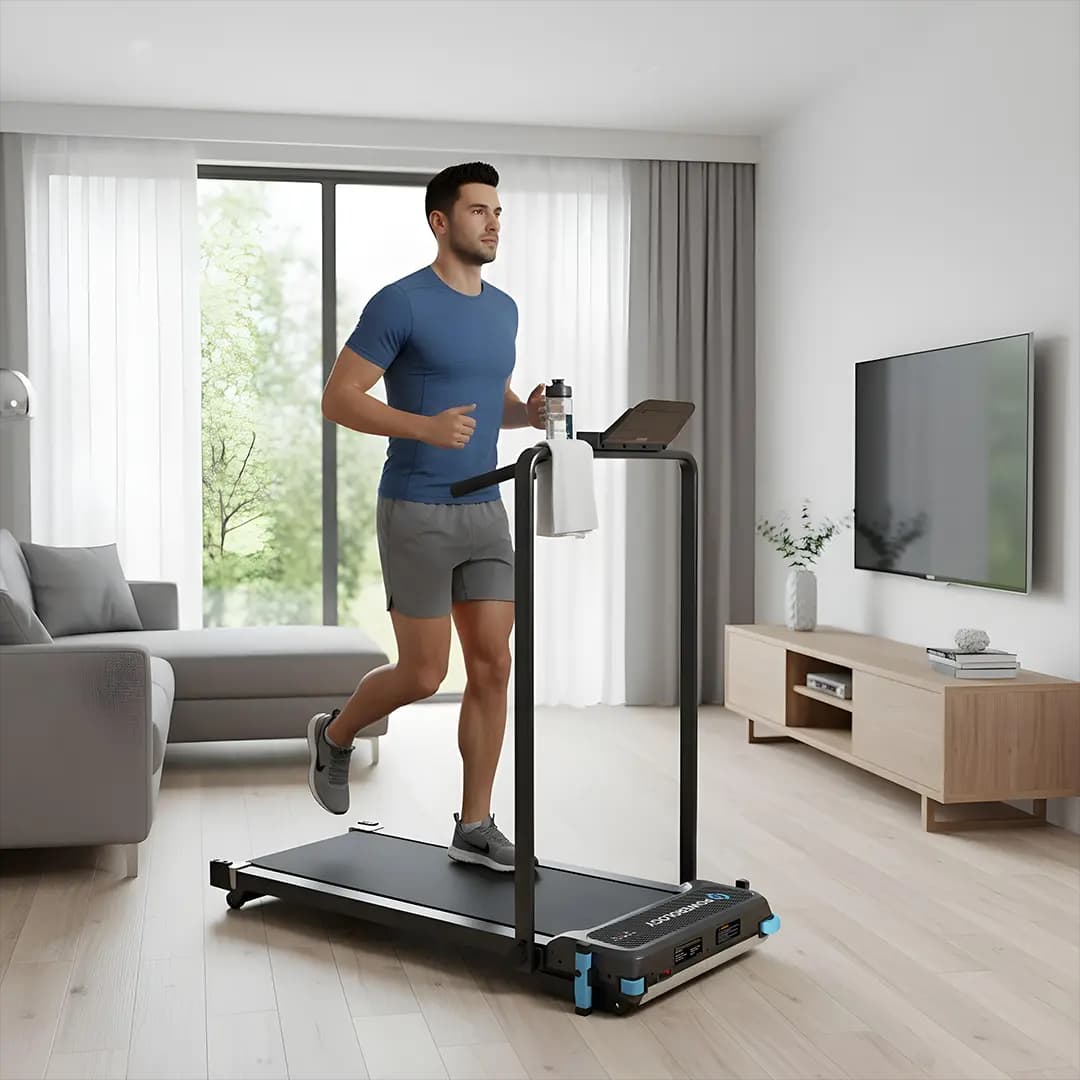 تردمیل تاشو 2 در 1 همراه با پد ماساژ پاورولوژی Powerology 2-In-1 Foldable Treadmill With Massage Pad — تصویر ۳