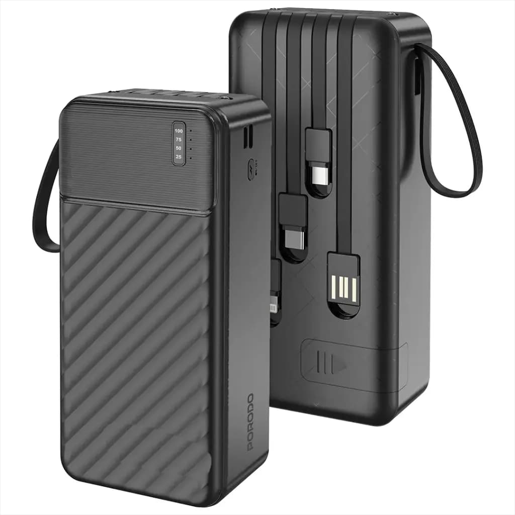 پاوربانک مدل Piano ظرفیت 30000 میلی آمپری پرودو Porodo Piano 30000mAh Power Bank