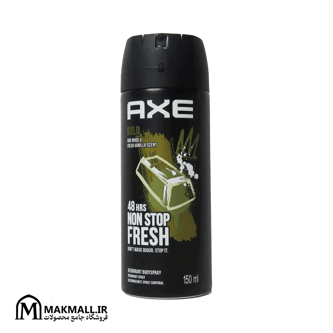 اسپری بدن Axe Gold با رایحه عود و وانیل تازه – Axe Gold Oud Wood & Fresh Vanilla — تصویر ۲