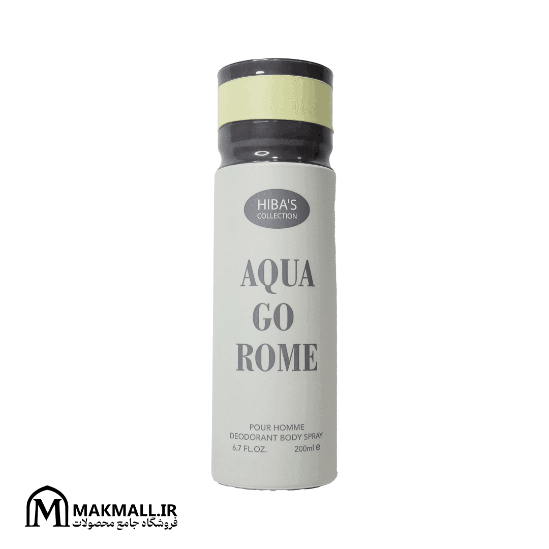 اسپری بدن Hiba’s Collection با رایحه aqua go rome — تصویر ۲