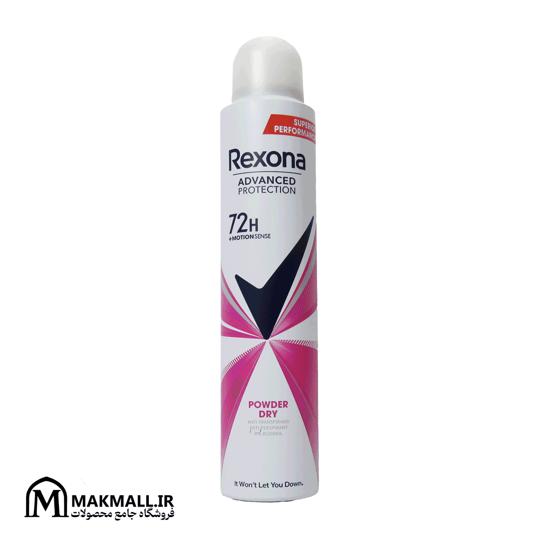 اسپری بدن رکسونا با رایحه Advanced Protection Powder Dry