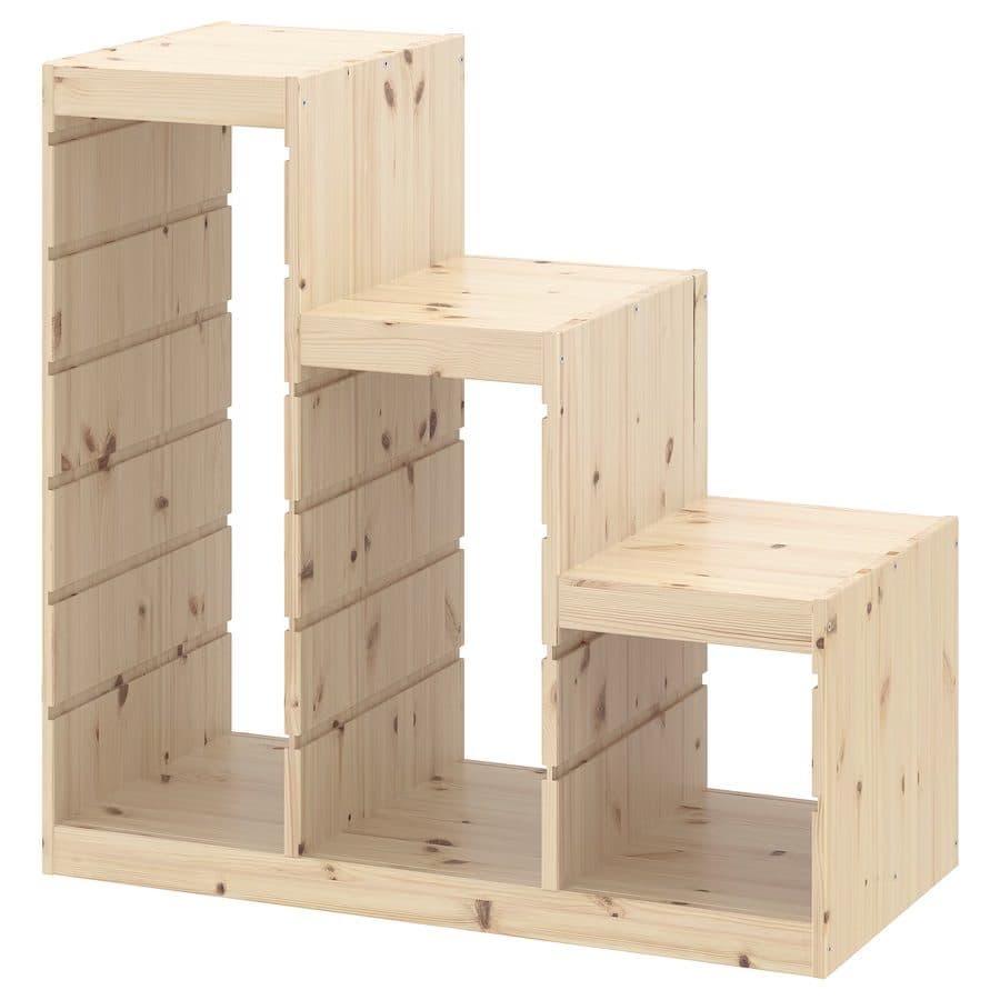 شلف چوبی ایکیا TROFAST ابعاد 94x44x91 — تصویر ۲