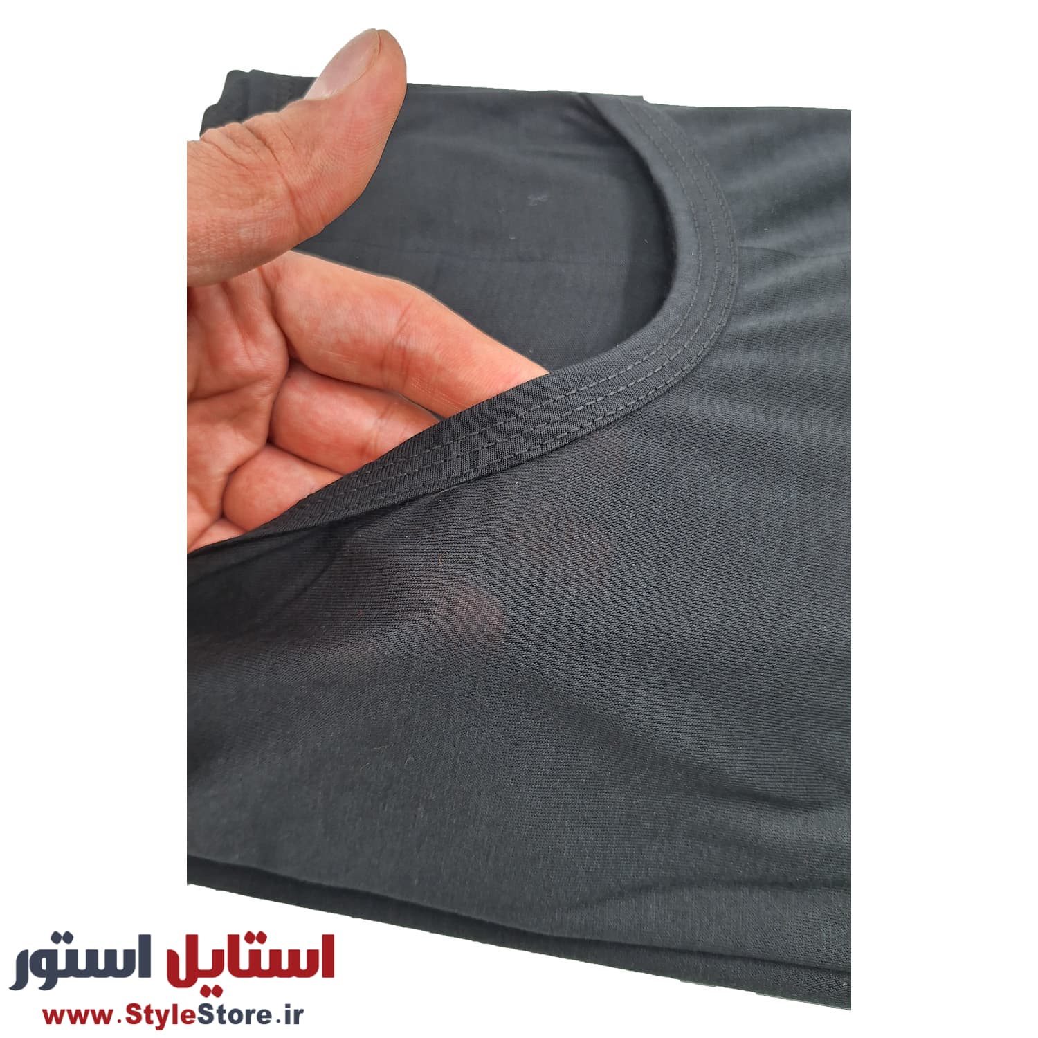 زیرپوش مشکی مردانه رکابی نیکو (یکرو/نازک) — تصویر ۱۱