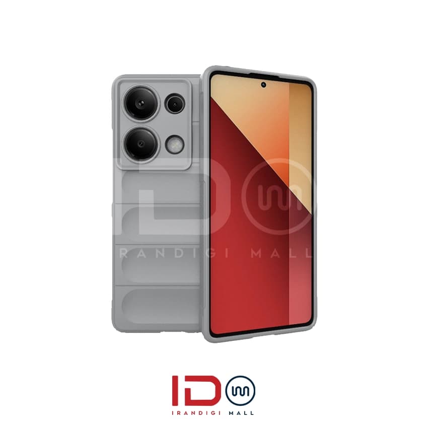 قاب گوشی موبایل شیائومی مدل Redmi 13 Pro 5G برند Magic shield رنگ خاکستری — تصویر ۳