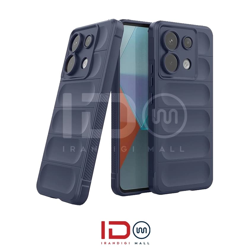 قاب سیلیکونی گوشی موبایل شیائومی مدل POCO X6 PRO برند Magic shield رنگ سرمه ای