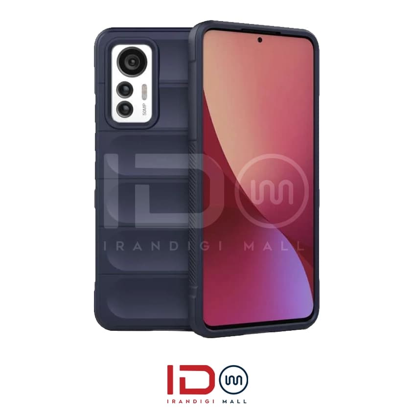 قاب سیلیکونی گوشی موبایل شیائومی مدل Xiaomi 12 lite 5G برند Magic shield رنگ سرمه ای