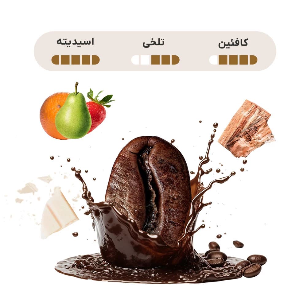 قهوه ترکیبی نور ۶۰٪ عربیکا + ۴۰٪ روبوستا — تصویر ۹