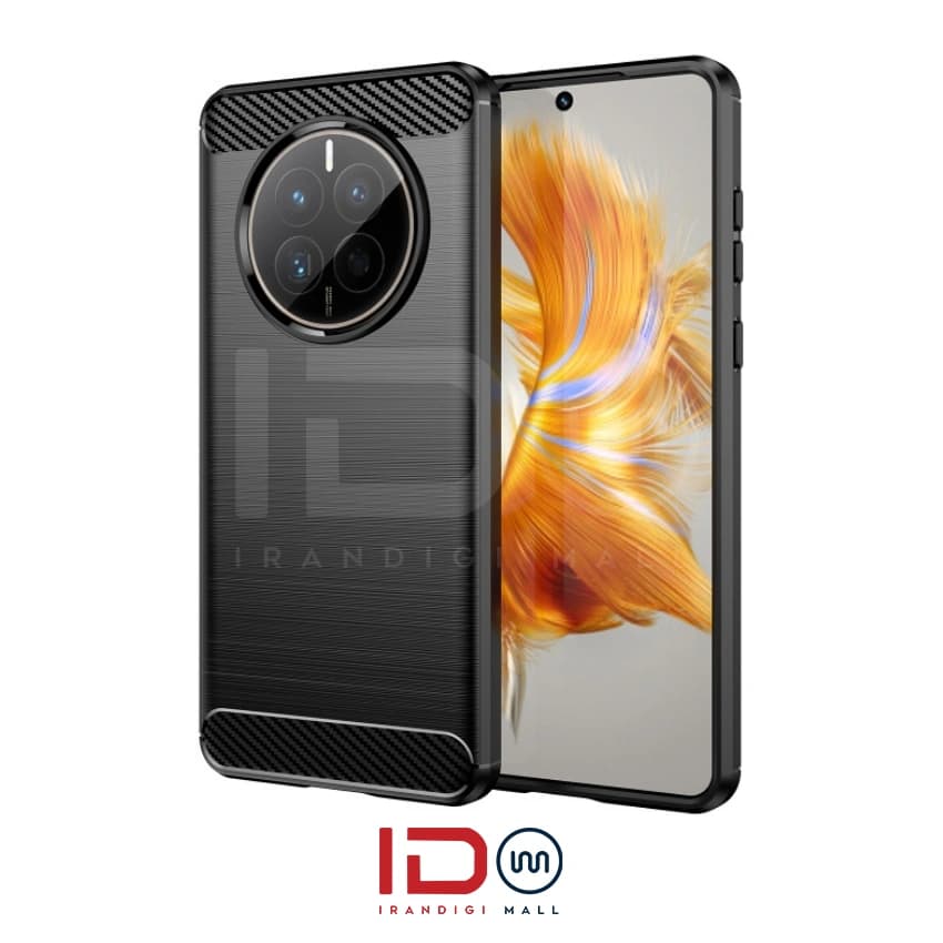 قاب فیبر کربن گوشی موبایل هواوی مدل HUAWEI MATE 50 PRO rugged armor رنگ مشکی