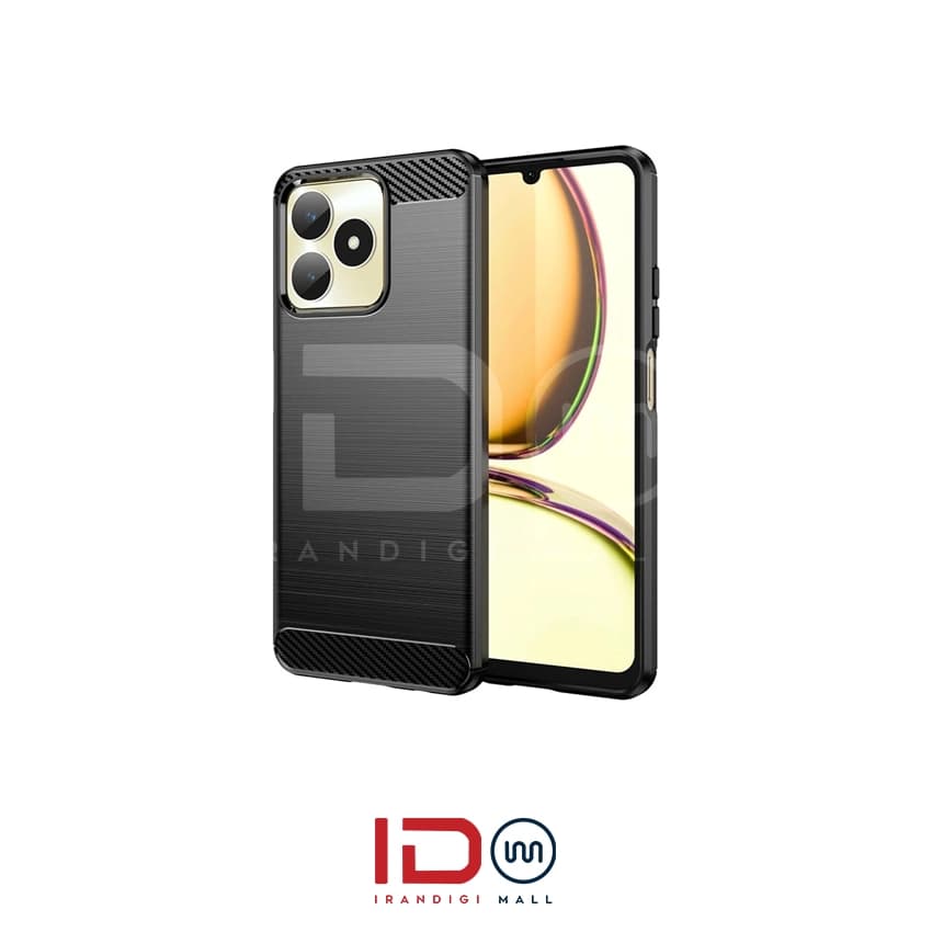 قاب فیبر کربن گوشی ریلمی مدل Realme C53 برند rugged armor رنگ سرمه ای — تصویر ۲