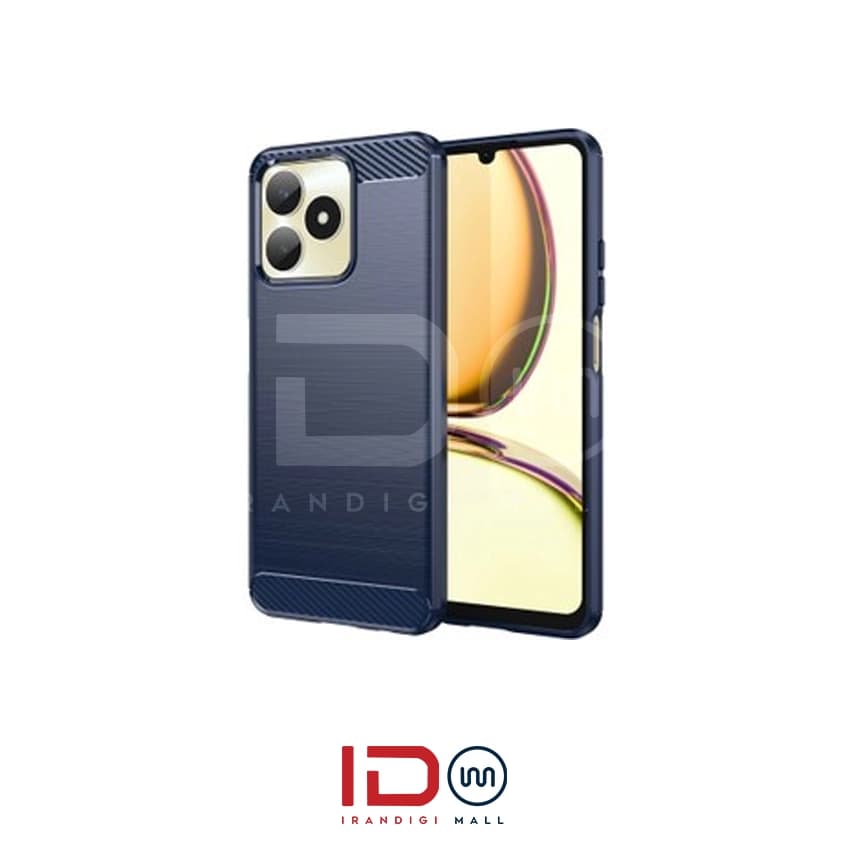 قاب فیبر کربن گوشی ریلمی مدل Realme C53 برند rugged armor رنگ سرمه ای — تصویر ۳