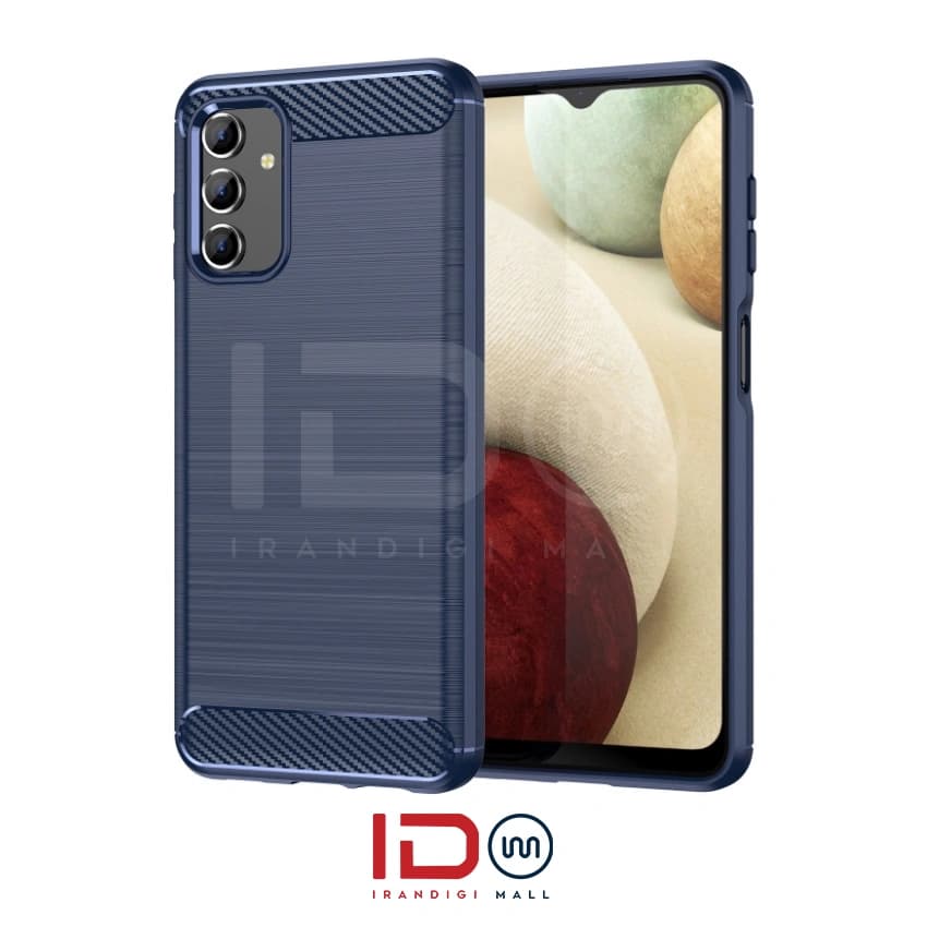 قاب فیبر کربن گوشی سامسونگ مدل Galaxy A13 برند rugged armor رنگ سرمه ای