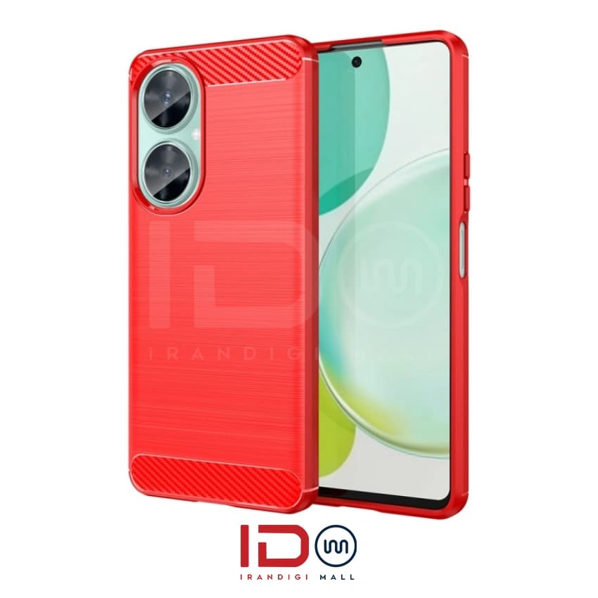 قاب فیبر کربن گوشی هواوی مدل نوا HUAWEI NOVA 11i برند rugged armor رنگ قرمز