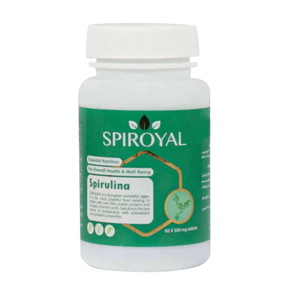قرص جلبک اسپیرولینا اسپیرویال (Spiroyal) بسته 60 عددی — تصویر ۵