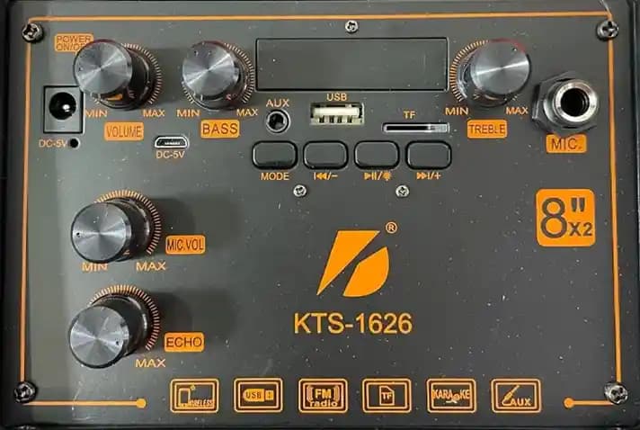 اسپیکر بلوتوثی قابل حمل کی تی اس مدل KTS-1626 — تصویر ۱۱
