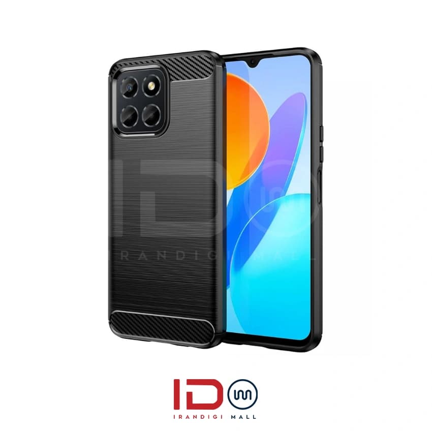 قاب فیبر کربن گوشی آنر مدل Honor X8 5G برند rugged armor رنگ مشکی — تصویر ۲