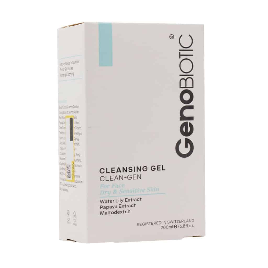 ژل شستشوی صورت ژنو بایوتیک (Geno Biotic) مدل Clean Gen پوست خشک و حساس