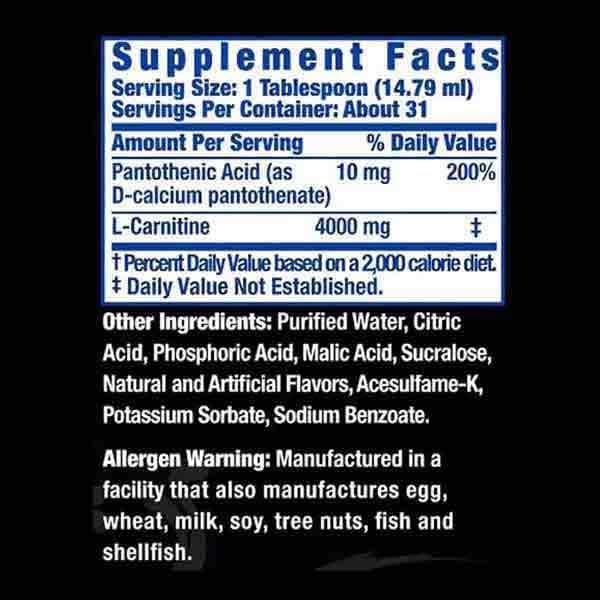 الکارنیتین مایع رونی کلمن – RC 4000 L Carnitine Liquid — تصویر ۴