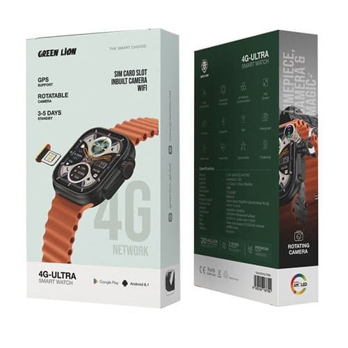 ساعت هوشمند گرین لاین سیم کارت خور مدل 4G-Ultra ا Green Lion 4G-Ultra Smart Watch Android — تصویر ۱۱