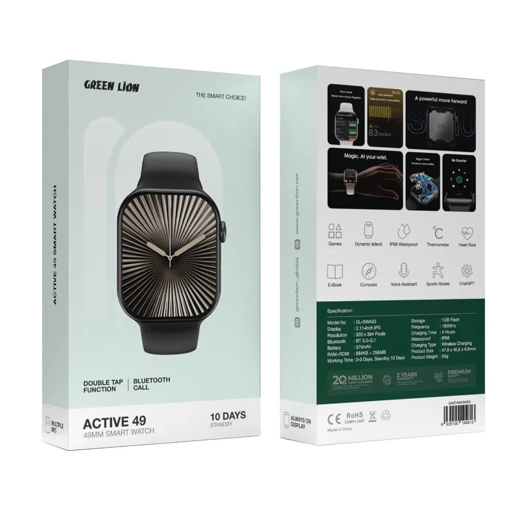 ساعت هوشمند گرین لاین Green Lion Active 49 GNAT49MSW — تصویر ۹