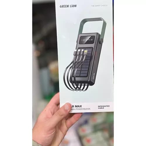 پاوربانک خورشیدی 30000 میلی آمپر گرین لاین — تصویر ۶