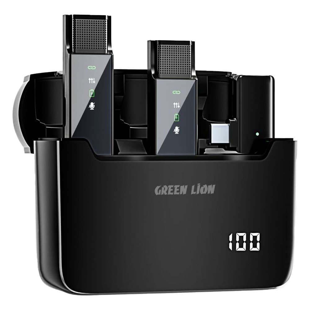 میکروفون نمایشگر دیجیتال 2 در 1 گرین لاین مدل Digital Display – لایتنینگ — تصویر ۲