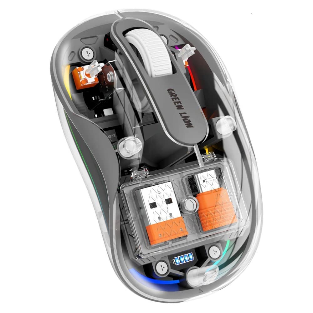ماوس شفاف تارتل گرین لاین Green Lion Turtle Mouse — تصویر ۷