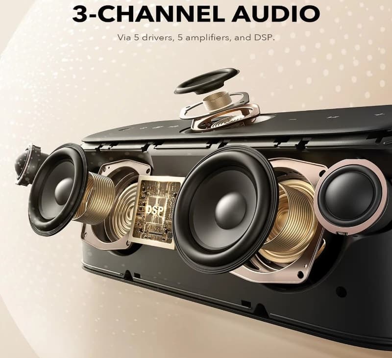 اسپیکر بلوتوثی انکر مدل Soundcore Motion X600-A3130 — تصویر ۲