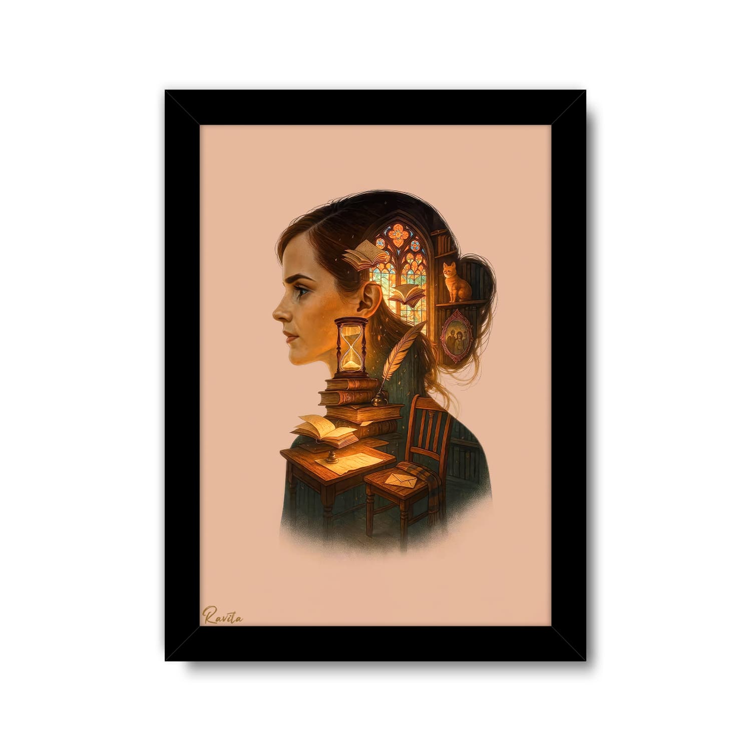 تابلو تکی راویتا طرح هرماینی گرنجر – Hermione Granger کد 3855 — تصویر ۷
