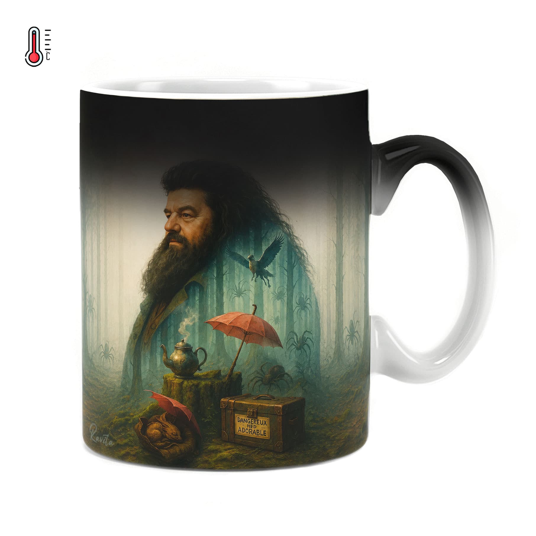 ماگ حرارتی راویتا طرح هاگرید و جنگل ممنوعه – Hagrid and the Forbidden Forest کد 3853 — تصویر ۵