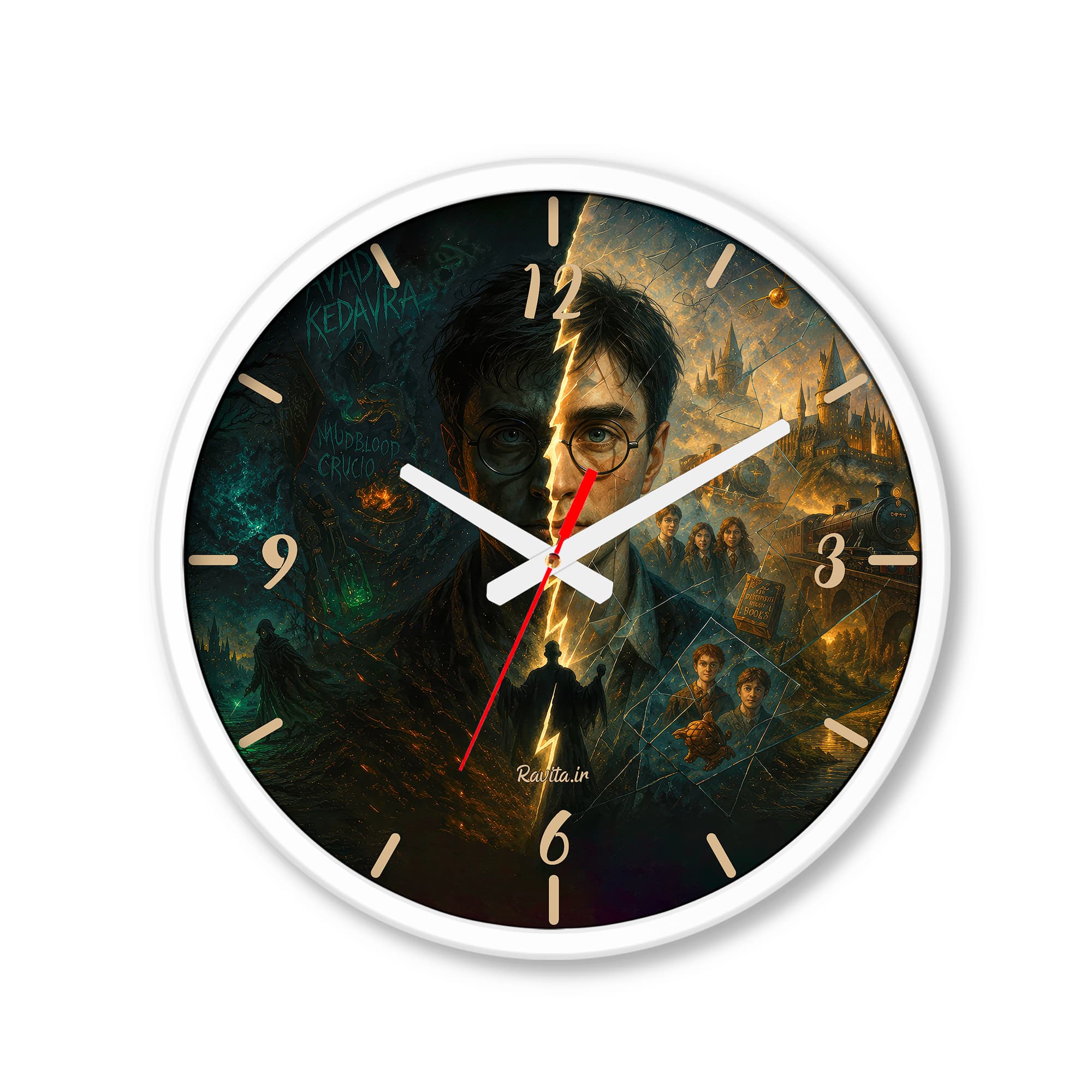 ساعت رومیزی دیواری راویتا طرح هری پاتر دو سوی سرنوشت – Harry Potter Two Sides of Destiny کد 3851 — تصویر ۸
