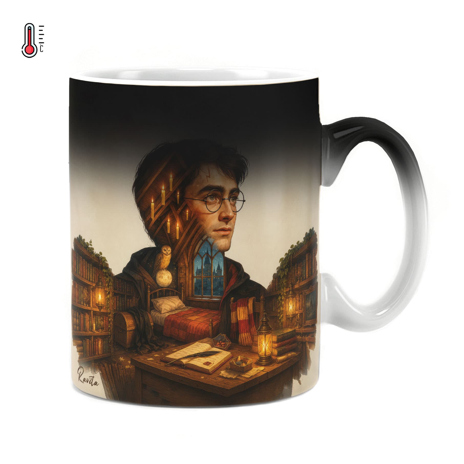 ماگ حرارتی راویتا طرح هری پاتر و رازهای شبانه – Harry Potter and the Secrets of the Night کد 3850 — تصویر ۵