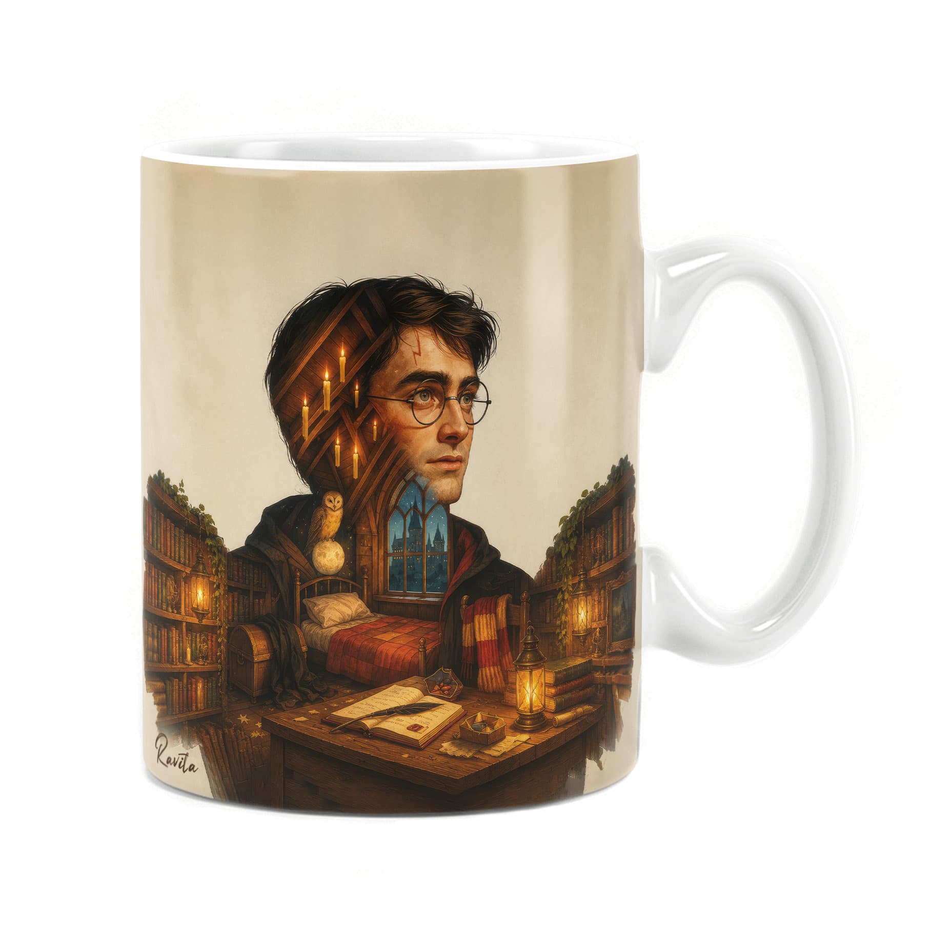 ماگ راویتا طرح هری پاتر و رازهای شبانه – Harry Potter and the Secrets of the Night کد 3850 — تصویر ۳