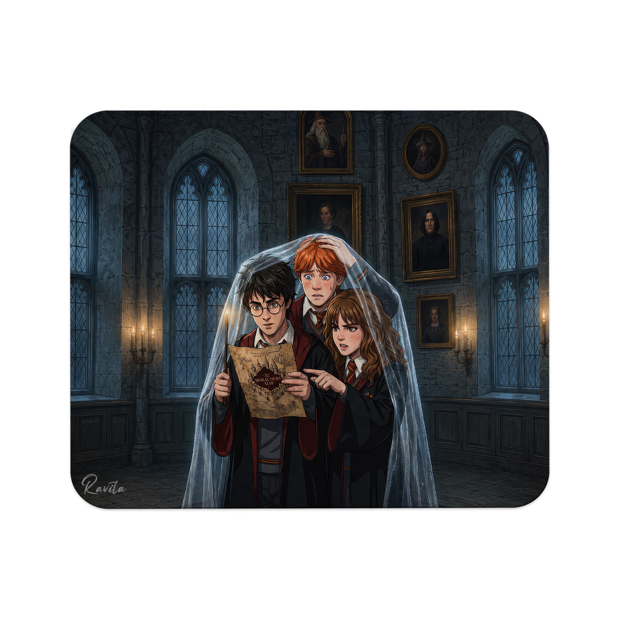 پدماوس راویتا طرح هری پاتر، رون و هرماینی زیر شنل نامرئی – Harry Potter, Ron & Hermione Beneath the Invisibility Cloak کد 3848 — تصویر ۳