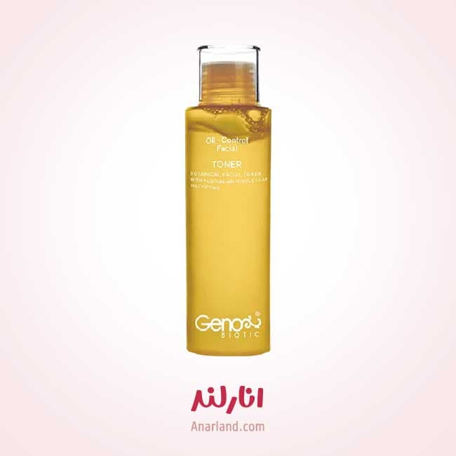تونر تنظیم چربی و براقیت صورت ژنوبایوتیک حجم 150 میلی لیتر — تصویر ۳