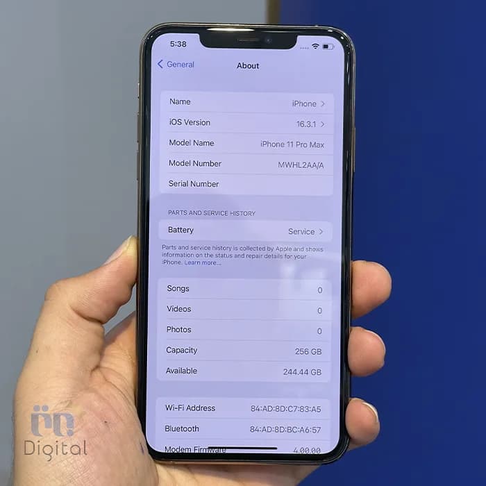 گوشی موبایل اپل مدل iPhone 11 Pro Max AAA تک سیم کارت حافظه ۲۵۶ گیگابایت – کارکرده — تصویر ۷