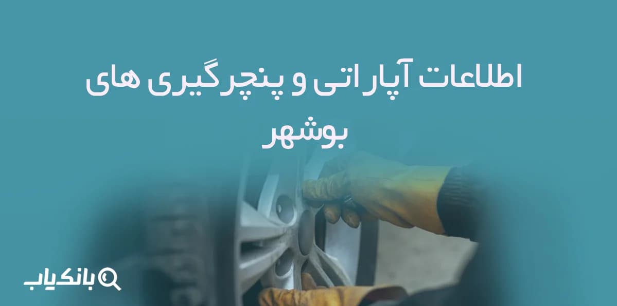 اطلاعات آپاراتی و پنچرگیری های بوشهر