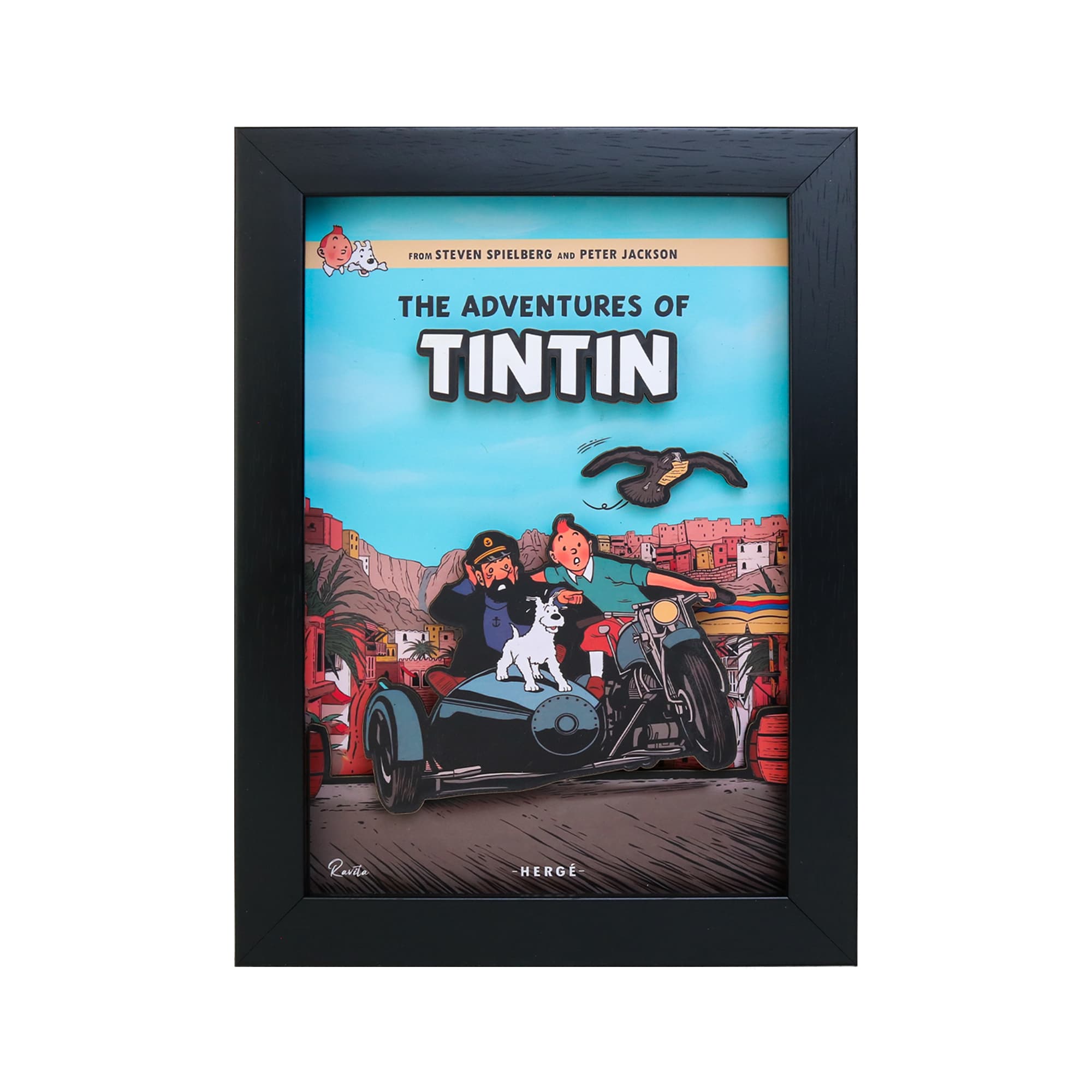 تابلو سه بعدی راویتا طرح تن تن – Tin Tin کد T 424 — تصویر ۲