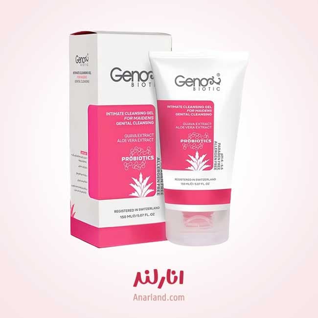 ژل بهداشتی پروبیوتیک دوشیزگان ژنوبایوتیک حجم 150 میلی لیتر — تصویر ۲