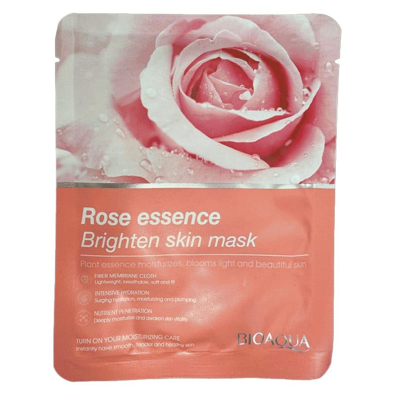 ماسک ورقه ای صورت بایو آکوا مدل گل رز BIOAQUA وزن 25 گرم