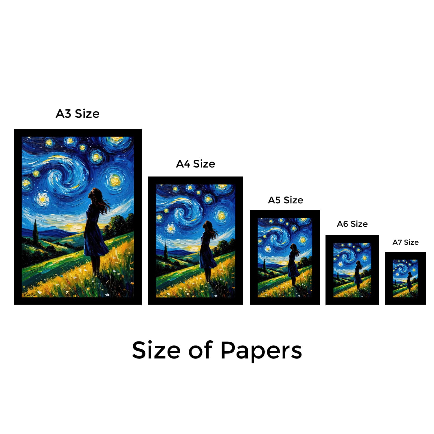 تابلو تکی راویتا طرح نقاشی سبک ون گوک – van gogh کد 3841 — تصویر ۸