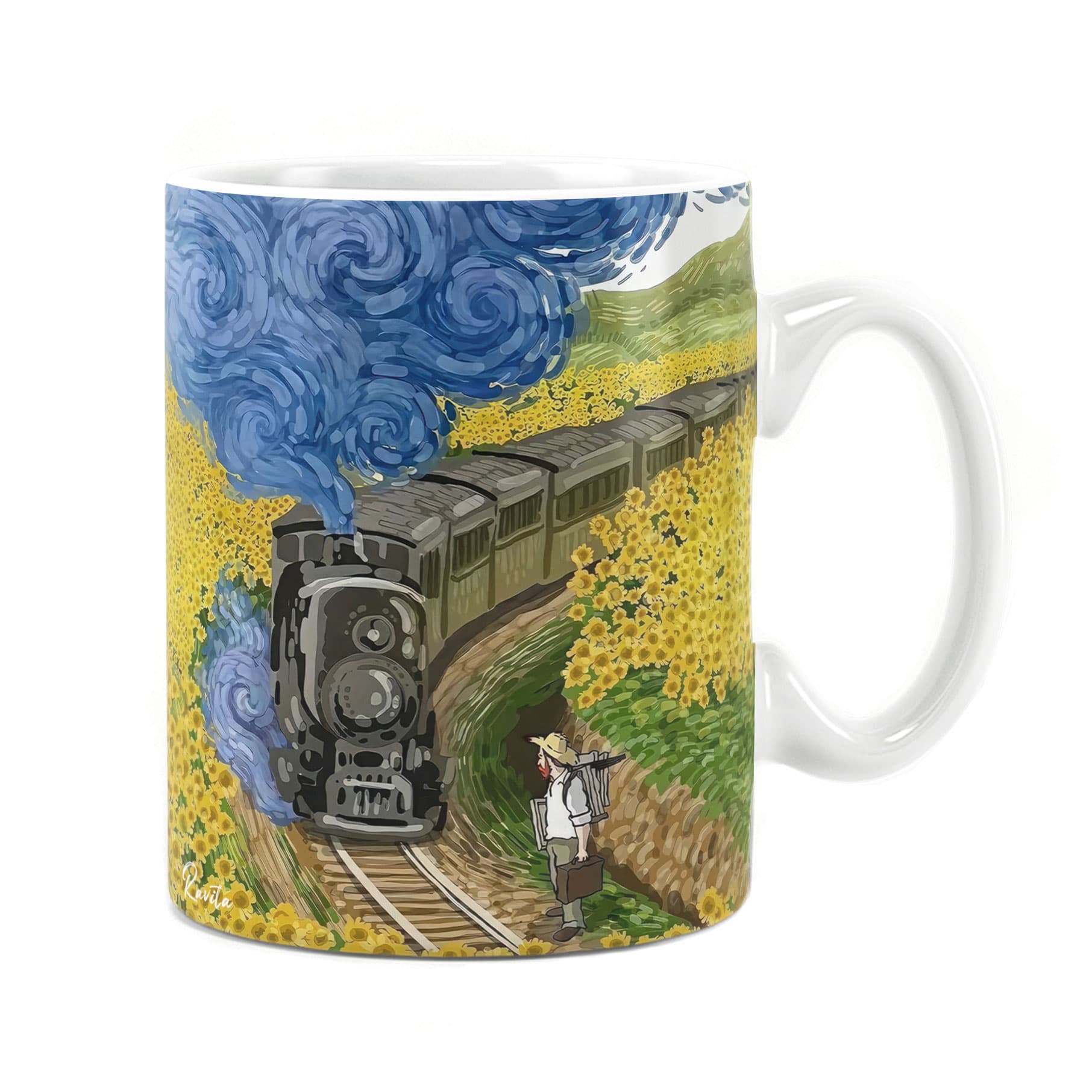 ماگ راویتا طرح نقاشی سبک ون گوک – van gogh کد 3840