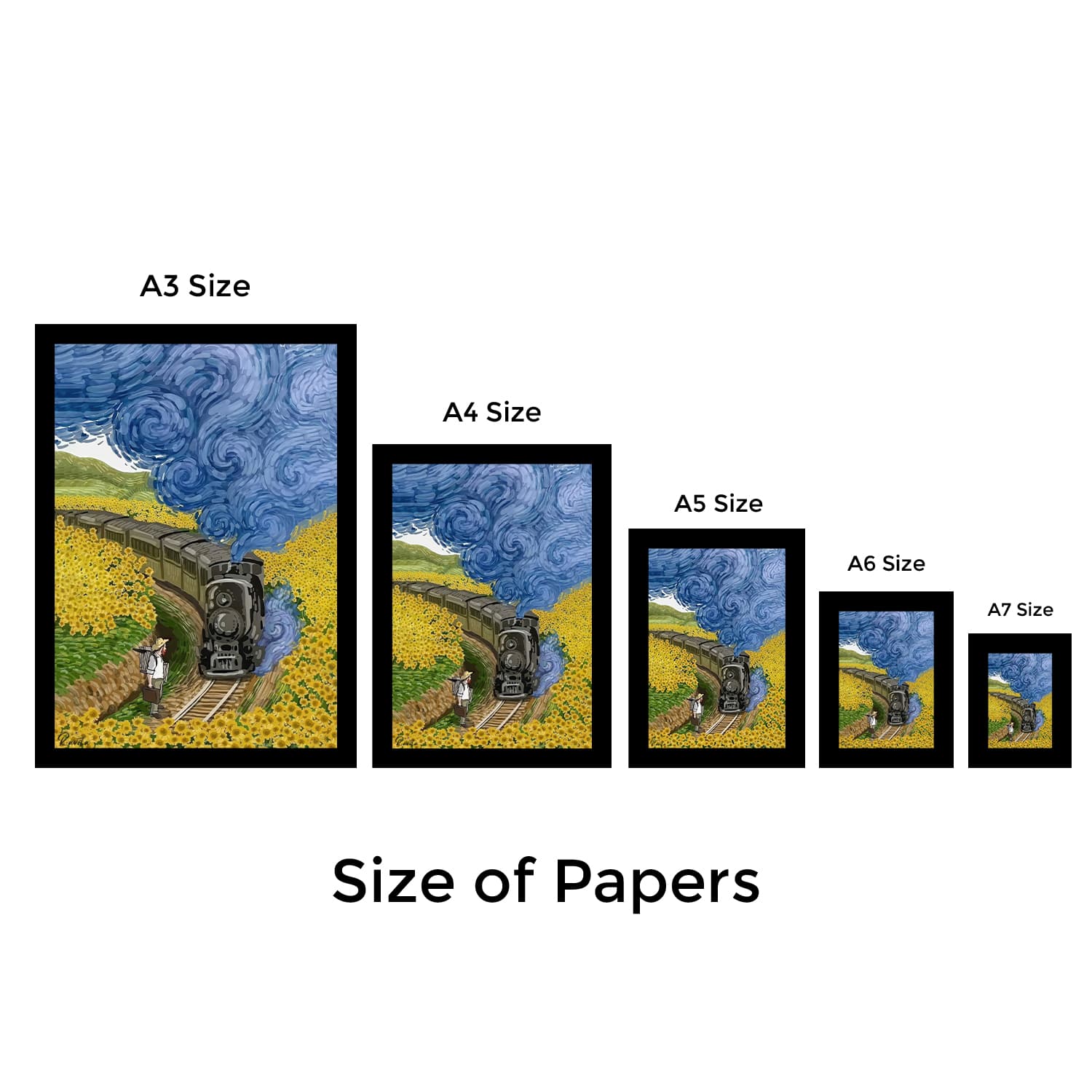تابلو تکی راویتا طرح نقاشی سبک ون گوک – van gogh کد 3840 — تصویر ۴