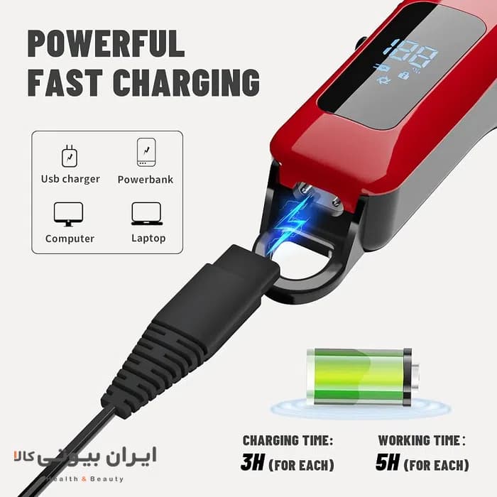 ماشین اصلاح موی حیوانات خانگی شارژی MRY مدل QR‑P909 — تصویر ۳