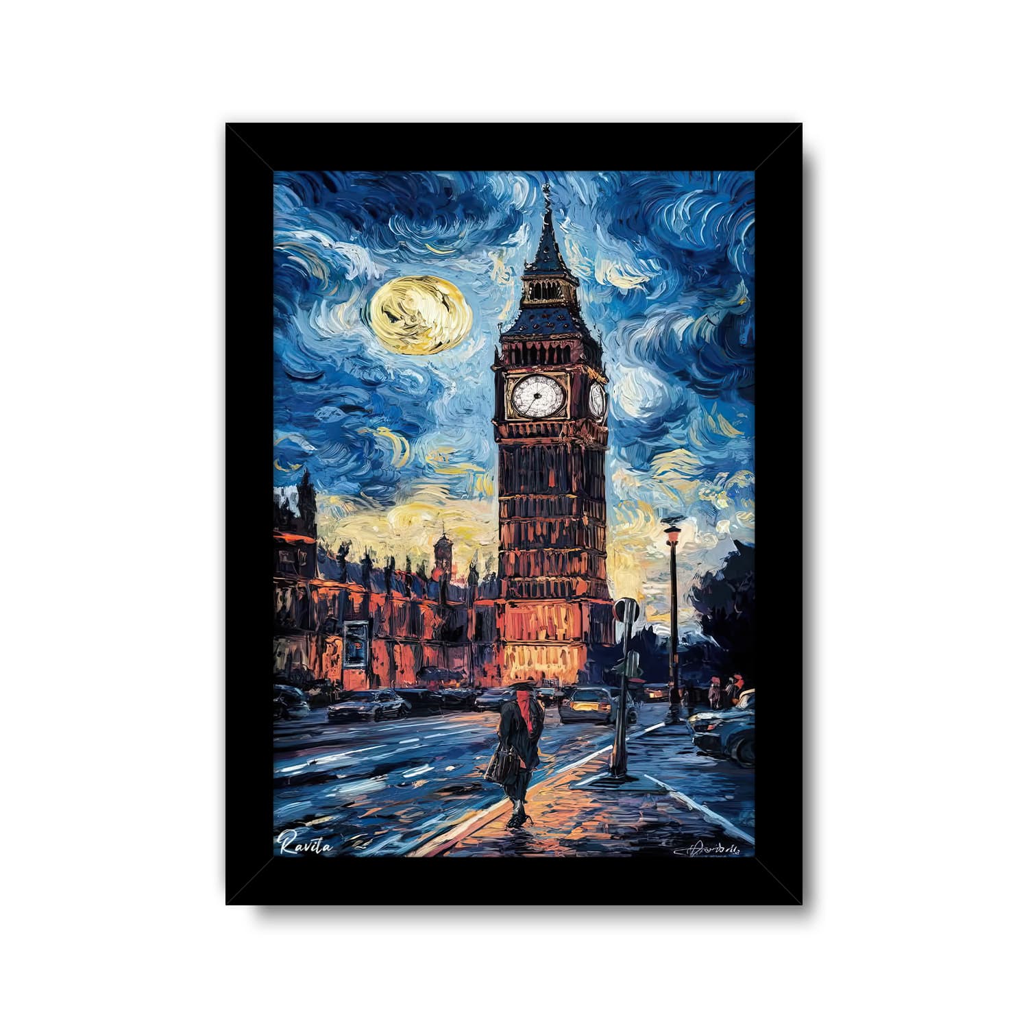 تابلو تکی راویتا طرح نقاشی سبک ون گوک – van gogh کد 3834 — تصویر ۵
