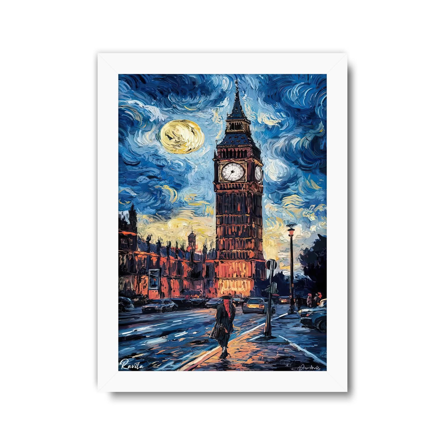 تابلو تکی راویتا طرح نقاشی سبک ون گوک – van gogh کد 3834 — تصویر ۷